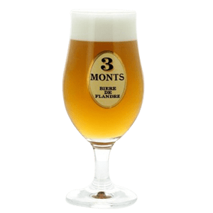 3 Monts (Trois Monts) Beer Glass Glassware St. Sylvestre