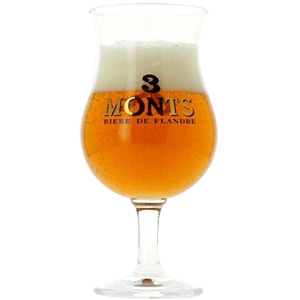 3 Monts (Trois Monts) Tulip Beer Glass Glassware St. Sylvestre