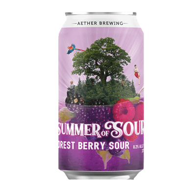 Aether Summer of Sours Forest Berry Sour 375ml Can Craft Beer Aether Brewing Company