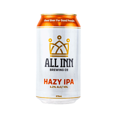 All Inn Hazy IPA 375ml Can Craft Beer All Inn Brewing Co
