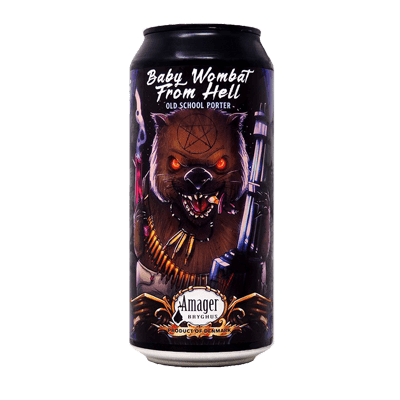 Amager Baby Wombat From Hell Porter 440ml Can Craft Beer Amager Bryghus