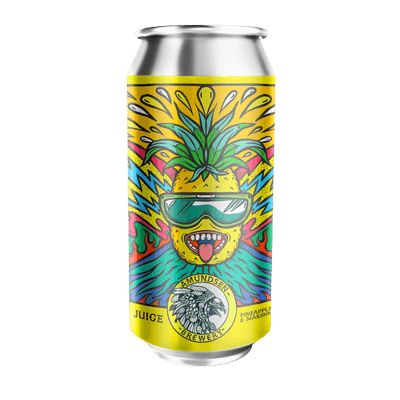Amundsen Ray Ray Juice Pineapple, Mango, Passionfruit & Marshmallow Pastry Sour 440ml Can Craft Beer Amundsen Brewery