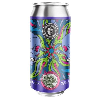 Amundsen/Sudden Death Brewing Pimp Stack Triple Fruited Blueberry Muffin Stack Sour 440ml Can Craft Beer Amundsen Brewery