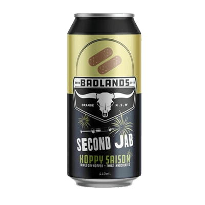 Badlands Second Jab Hoppy Saison 440ml Can Craft Beer Badlands Brewery