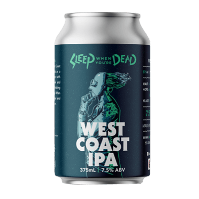 Ballistic Sleep When You're Dead West Coast IPA Craft Beer Ballistic Beer