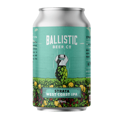 Ballistic Strata West Coast IPA Craft Beer Ballistic Beer
