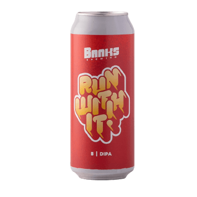 Banks Run With It East Coast Meets West Coast DIPA 500ml Can Craft Beer Banks Brewing
