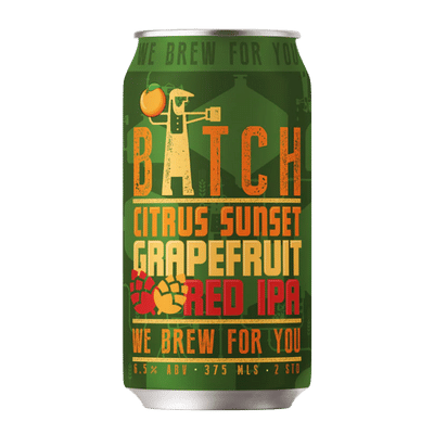 Batch Citrus Sunset Grapefruit Red IPA 375ml Can Craft Beer Batch Brewing Company