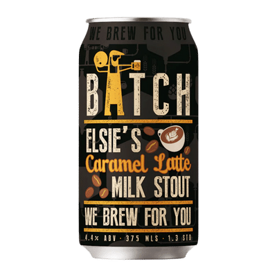 Batch Elsie Caramel Latte Milk Stout 375ml Can Craft Beer Batch Brewing Company