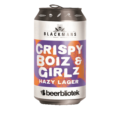 Blackman's Crispy Boiz & Girlz Hazy Lager Craft Beer Blackman's Brewery