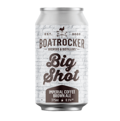 Boatrocker Big Shot Imperial Coffee Brown Ale 375ml Can Craft Beer Boatrocker Brewers & Distillers
