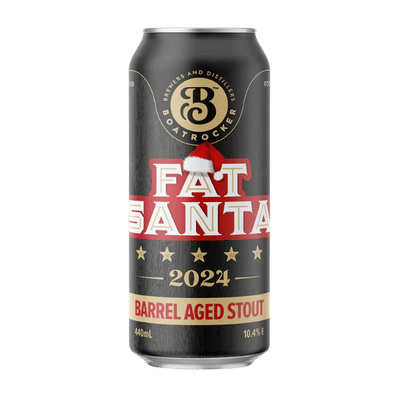 Boatrocker Fat Santa 2024 Starward BA Imperial Stout 440ml Can Craft Beer Boatrocker Brewers & Distillers