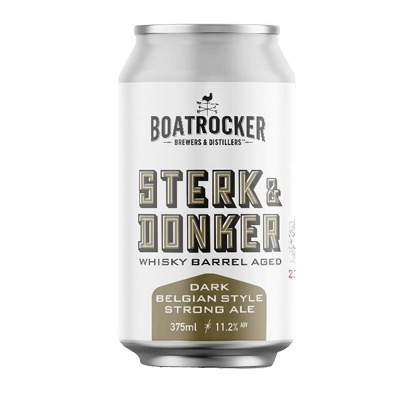 Boatrocker Stern and Donker Barrel Aged Dark Belgian Style Strong Ale 375ml Can Craft Beer Boatrocker Brewers & Distillers