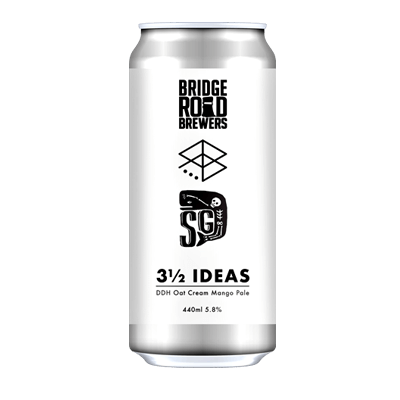 Bridge Road/Range/Sailors Grave 3 1/2 Ideas DDH Oat Cream Mango Pale Ale Craft Beer Bridge Road Brewers