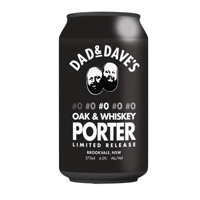 Dad & Dave's #0 Oak & Whiskey Porter Craft Beer Dad & Dave's Brewing
