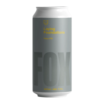 Fox Friday Laying Foundations Hazy IPA 440ml Can Craft Beer Fox Friday Craft Brewery