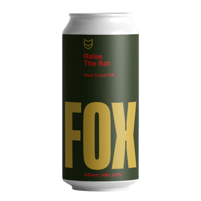 Fox Friday Raise The Bat West Coast IPA 440ml Can Craft Beer Fox Friday Craft Brewery