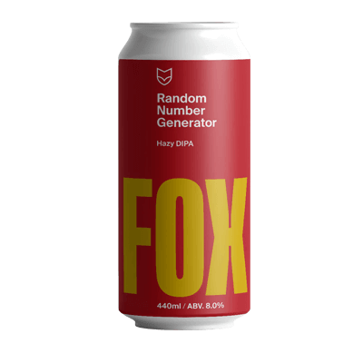 Fox Friday Random Number Generator Hazy DIPA 440ml Can Craft Beer Fox Friday Craft Brewery
