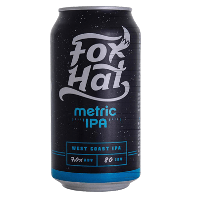 Fox Hat Metric IPA Craft Beer Fox Hat Brewing Co.
