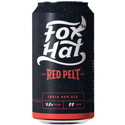 Fox Hat Red Pelt India Red Ale Craft Beer Fox Hat Brewing Co.