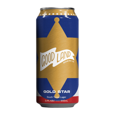 Good Land Gold Star South Texas Amber Lager 440ml Can Craft Beer Good Land Brewing Co