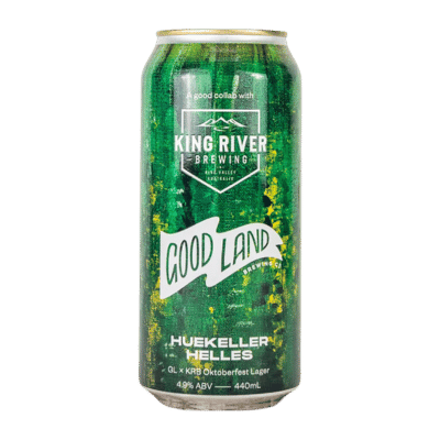 Good Land x King River Huekeller Helles Lager 440ml Can Craft Beer Good Land Brewing Co