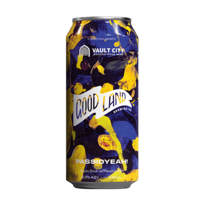Good Land x Vault City Passioyeah! Soda Sour w/ Passionfruit 440ml Can Craft Beer Good Land