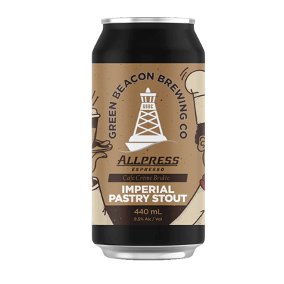 Green Beacon Cafe Creme Brulee Imperial Pastry Stout 440ml Can Craft Beer Green Beacon Brewing Co