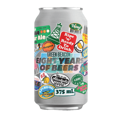 Green Beacon Eight Years of Beers Mango Sour Ale Craft Beer Green Beacon Brewing Co