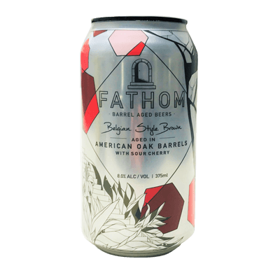 Green Beacon Fathom Belgian Style Brown Aged in American Oak Barrels with Sour Cherry Single Green Beacon Brewing Co