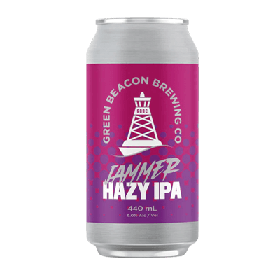 Green Beacon Jammer Hazy IPA 440ml Can Craft Beer Green Beacon Brewing Co