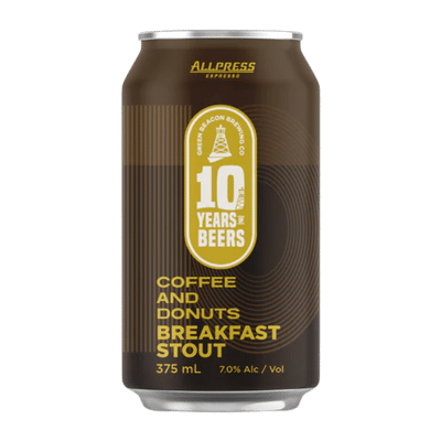 Green Beacon x Allpress Coffee and Donuts Breakfast Stout 375ml Can Craft Beer Green Beacon Brewing Co