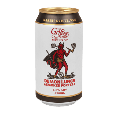 Grifter Demon Lungs Smoked Porter 375ml Can Craft Beer Grifter Brewing Co