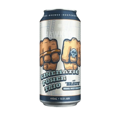 Hawkers Cinematic Power Trio The Brawn Hazy IPA 440ml Can Craft Beer Hawkers