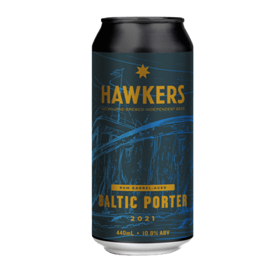Hawkers Rum Barrel Aged Baltic Imperial Porter 2021 440ml Can Craft Beer Hawkers Beer