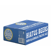 Hiatus Beers Non-Alcoholic Pacific Ale Pack of 24 Sans Drinks Bundle Hiatus Beers