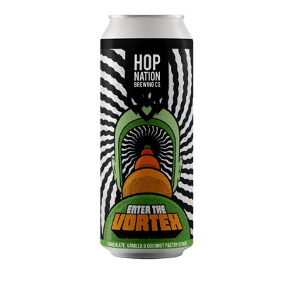 Hop Nation Enter The Vortex Chocolate, Vanilla & Coconut Pastry Stout 440ml Can Craft Beer Hop Nation Brewing Co