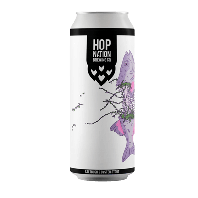 Hop Nation Jawbone Saltbush & Oyster Stout 440ml Can Craft Beer Hop Nation Brewing Co