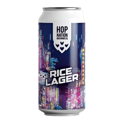 Hop Nation Rice Lager 440ml Can Craft Beer Hop Nation Brewing Co