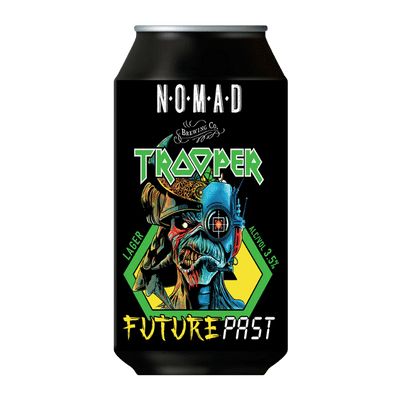 Iron Maiden Trooper Future Past Lager 375ml Can Craft Beer Nomad Brewing Co.