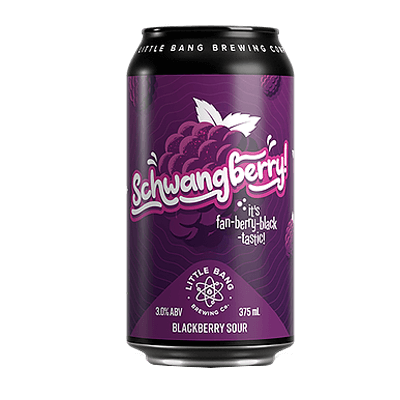 Little Bang Schwangberry Blackberry Sour Ale Single Craft Beer Little Bang Brewing Co