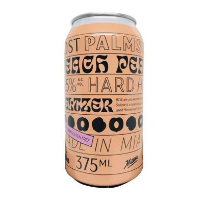 Lost Palms Peach Seltzer Craft Beer Lost Palms Brewing Co