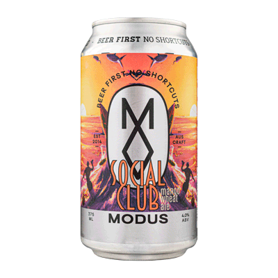 Modus Operandi Social Club Mango Wheat Ale 375ml Can Craft Beer Modus Operandi Brewing Co.