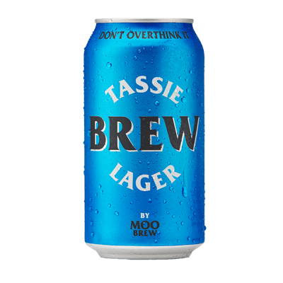 Moo Brew BREW Tassie Lager 375ml Can Craft Beer Moo Brew