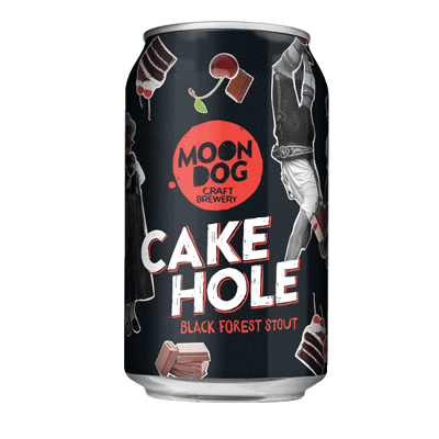 Moon Dog Cake Hole Black Forest Stout 330ml Can Craft Beer Moon Dog Craft Brewery