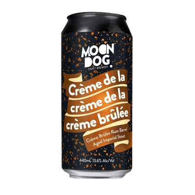 Moon Dog Crème de la Crème de la Crème Brûlée Rum Barrel Aged Imperial Stout 440ml Can Craft Beer Moon Dog Craft Brewery