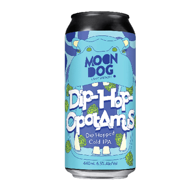 Moon Dog Dip-Hop-Opotamus Dip Hopped Cold IPA 440ml Can Moon Dog Craft Brewery