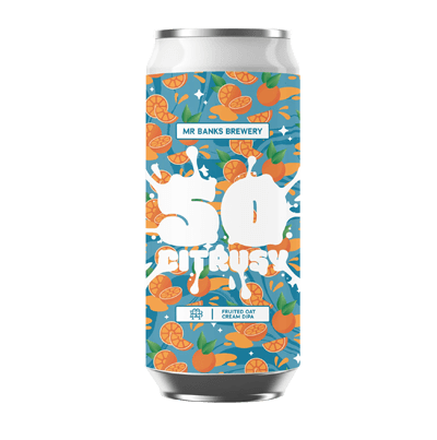 Mr Banks So Citrusy DDH Fruited Oat Cream DIPA 500ml Can Craft Beer Banks Brewing