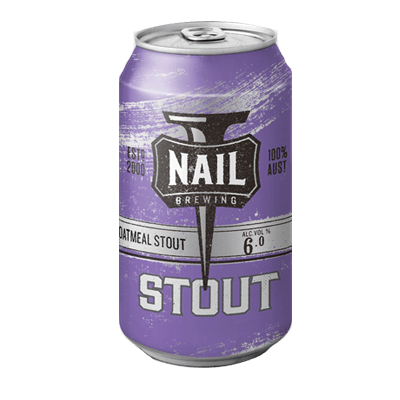 Nail Oatmeal Stout 375ml Can Craft Beer Nail Brewing
