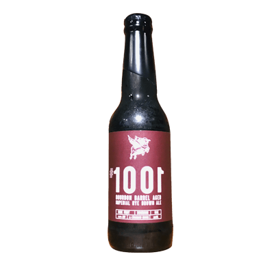 New England #1001 Bourbon Barrel Aged Imperial Brown Ale Craft Beer New England Brewing Co.